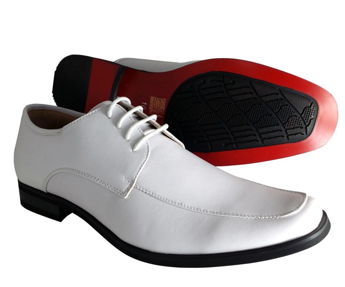 Mens white lace up dress shoes