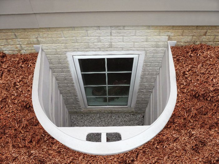 How to decorate an egress window well