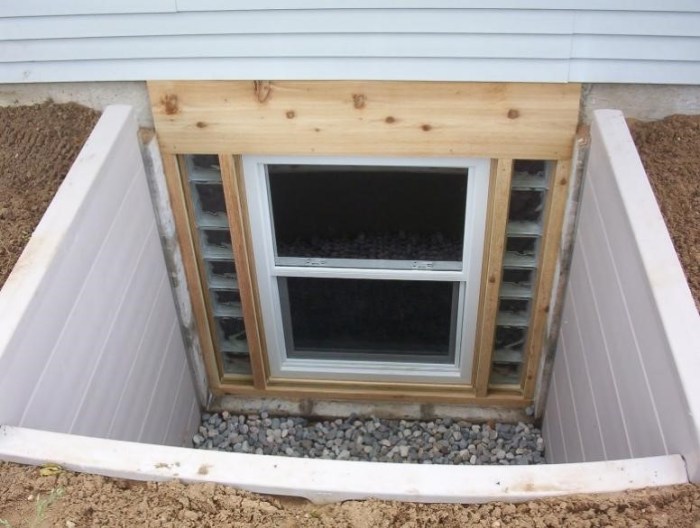 How to decorate an egress window well