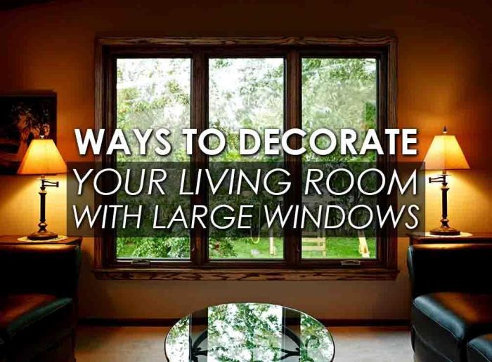 How to decorate living room with 4 windows