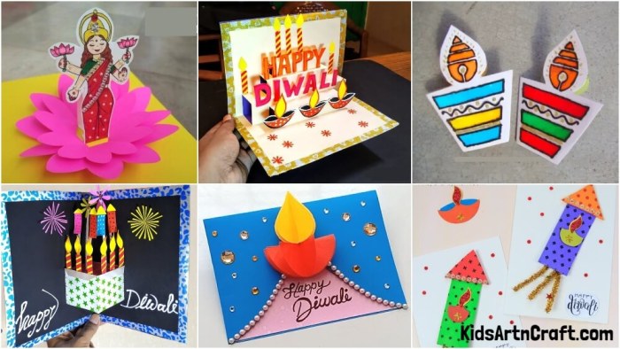 How to make diwali card decoration