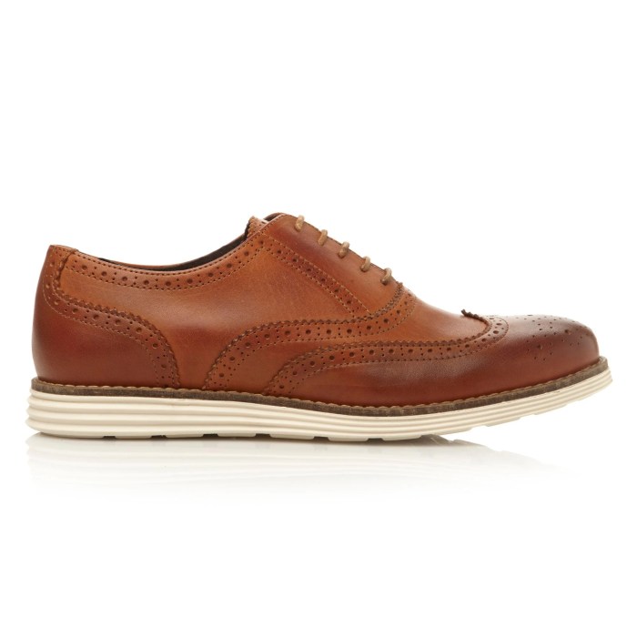 Mens brown dress shoes with white soles