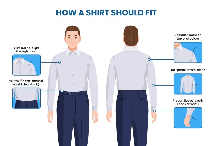 How do mens dress shirt sizes work