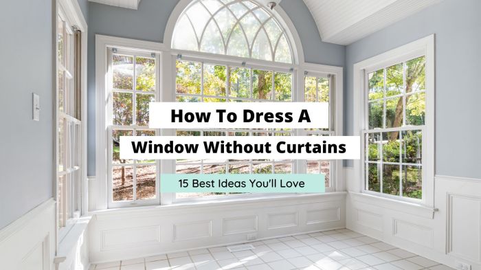 Without windows curtains ways dress decorate