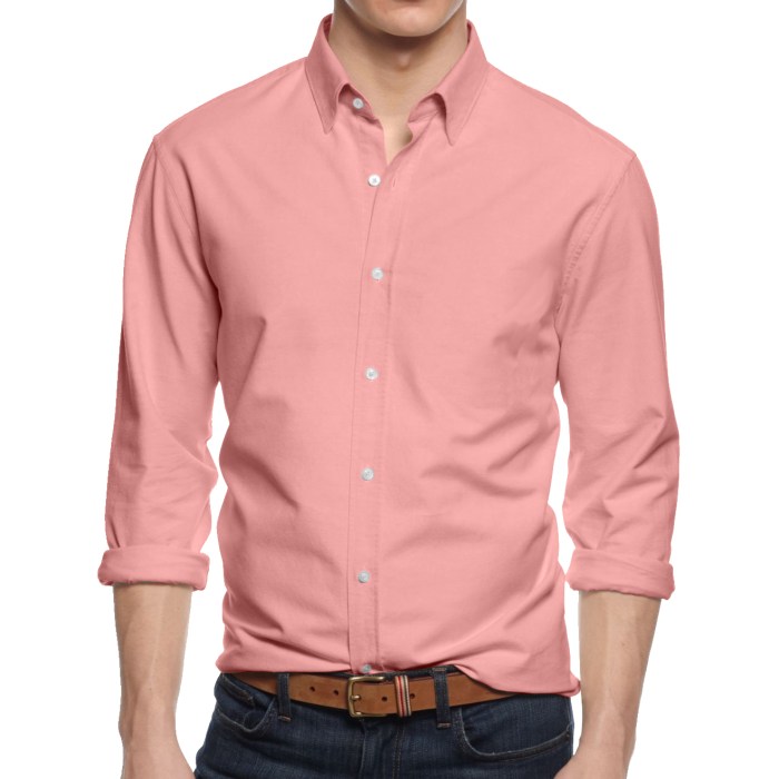 Men's button collar dress shirts