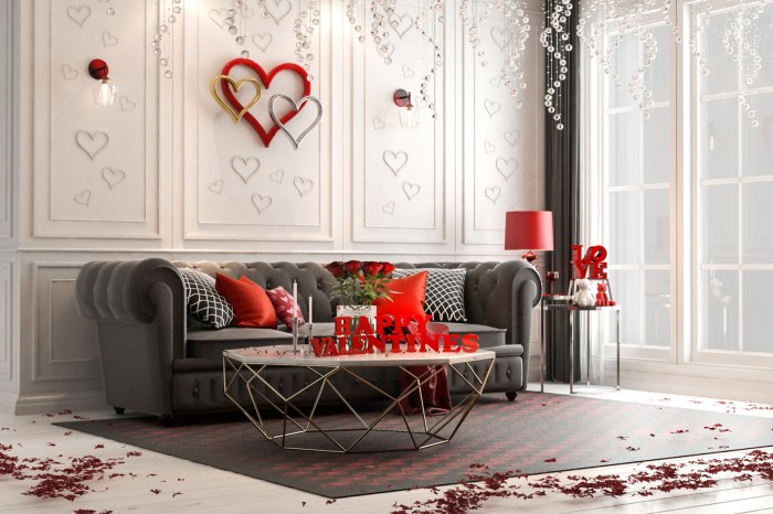 How to decorate a room for valentines day